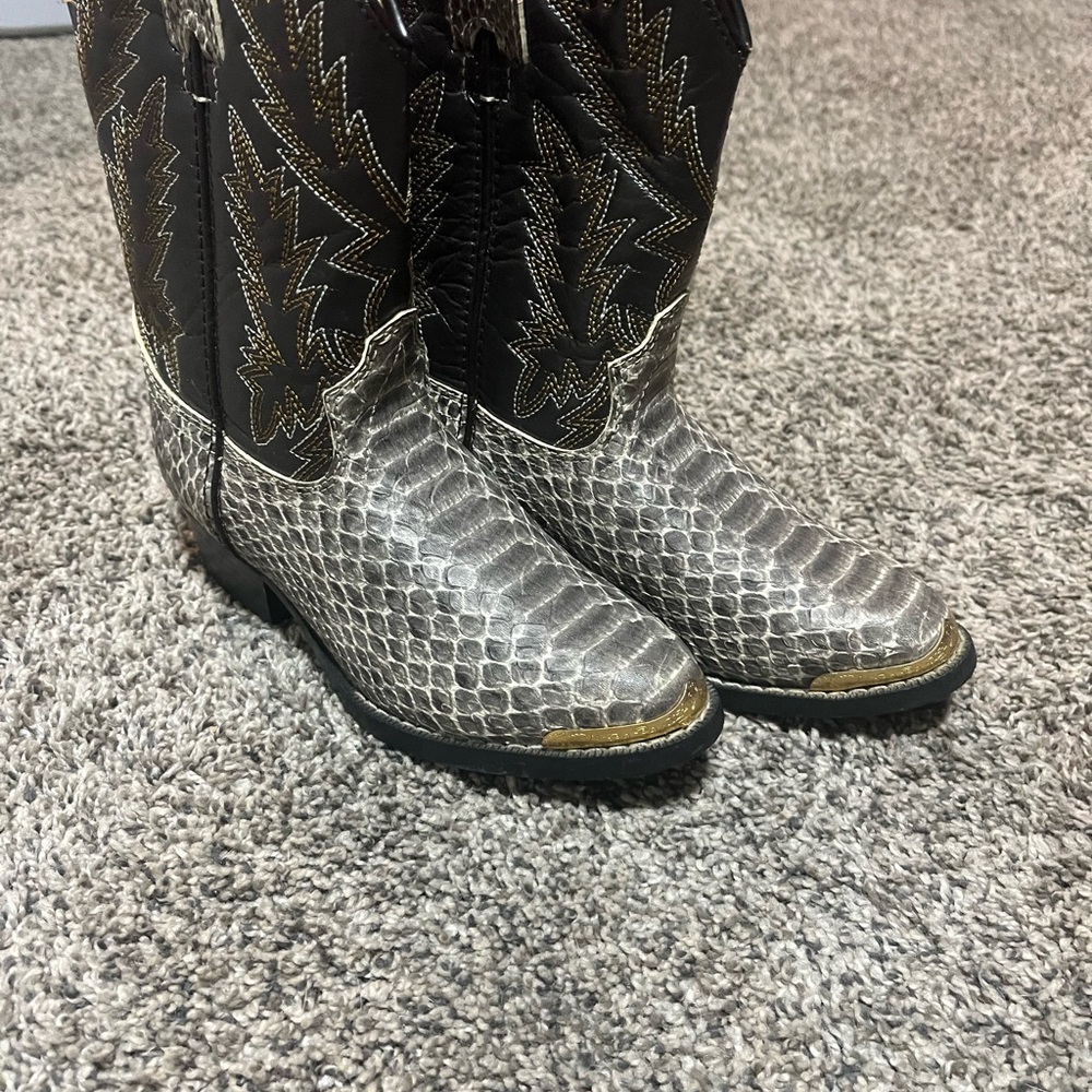Durango Kids Snake Print Western Boots